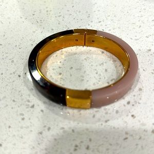 Michael Kors pink and tortoise bangle bracelet